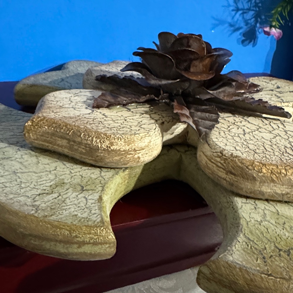 Rustic Green and Brown Wall Cross Decor - Picture 4 of 10